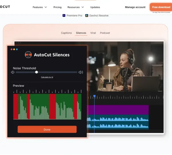 AutoCut AI tool for Automatic Video Editing