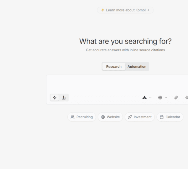 Komo AI: AI Search Engine