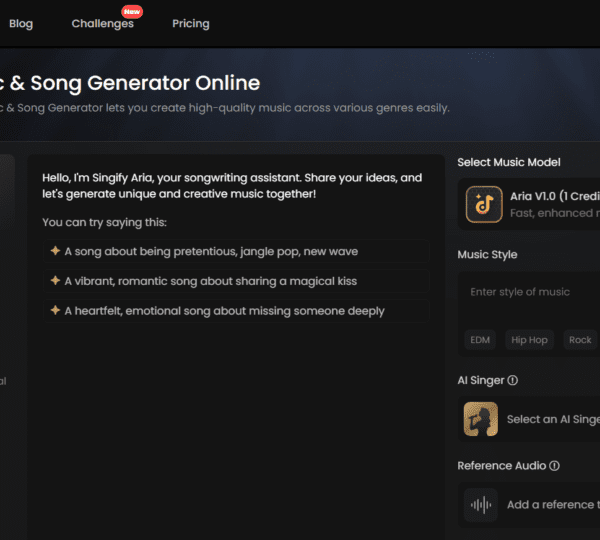 Singify AI: AI Vocal Generator