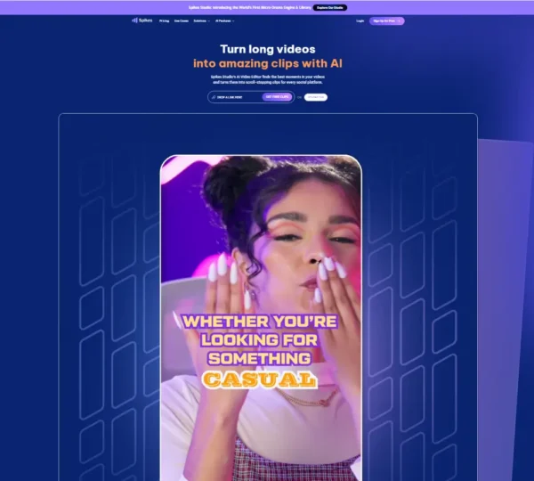 Spikes Studio: AI Video Clipping Tool for YouTube Shorts